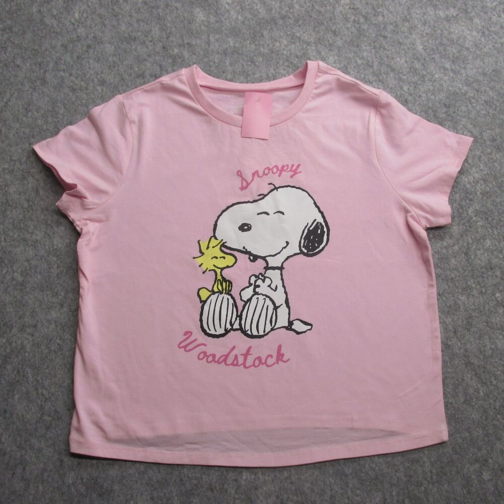 New Peanuts Hybrid Snoopy Woodstock Pink Childs Large